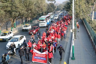 ग्लोबल बैंकको १८औँ वार्षिकोत्सवमा सातै प्रदेशमा वृहत् प्रभातफेरि