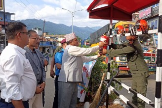 फिदिममा विपद् सहायता सामग्रीको खुला कक्ष स्थापना