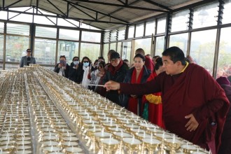 लुम्बिनीमा मोन्लाम पूजा सम्पन्न