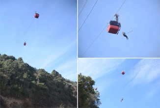 चन्द्रागिरीमा केवलकार आपतकालीन उद्धार अभ्यास