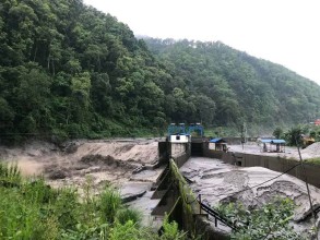 इन्द्रावती तेस्रो जलविद्युत् आयोजनामा बाढीले क्षति