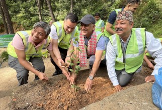 वृक्षारोपणले स्वागत गर्दै ४५औं विश्व पर्यटन दिवस