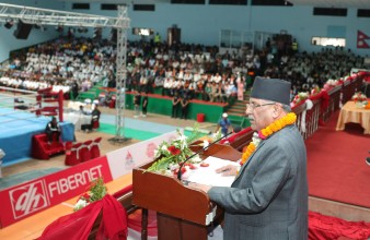 प्रधानमन्त्रीद्वारा प्रकाश दाहाल स्मृति राष्ट्रिय बक्सिङ प्रतियोगिता उद्घाटन