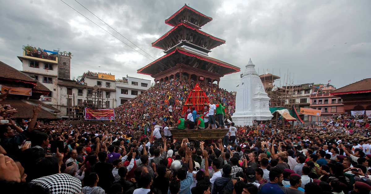 इन्द्रजात्रा पर्व मनाइँदै