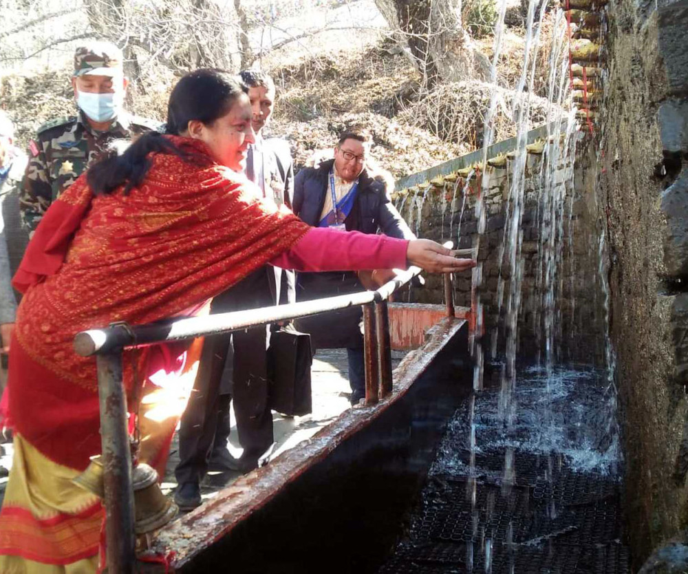 मुस्ताङमा राष्ट्रपति