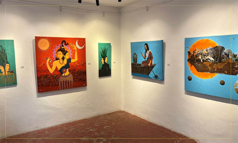 कलाकार दम्पतीको चित्रकला प्रदर्शनी