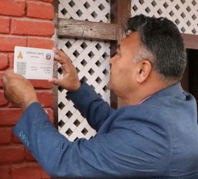 घरघरमा क्यूआर कोड नम्बरिङ सिस्टम